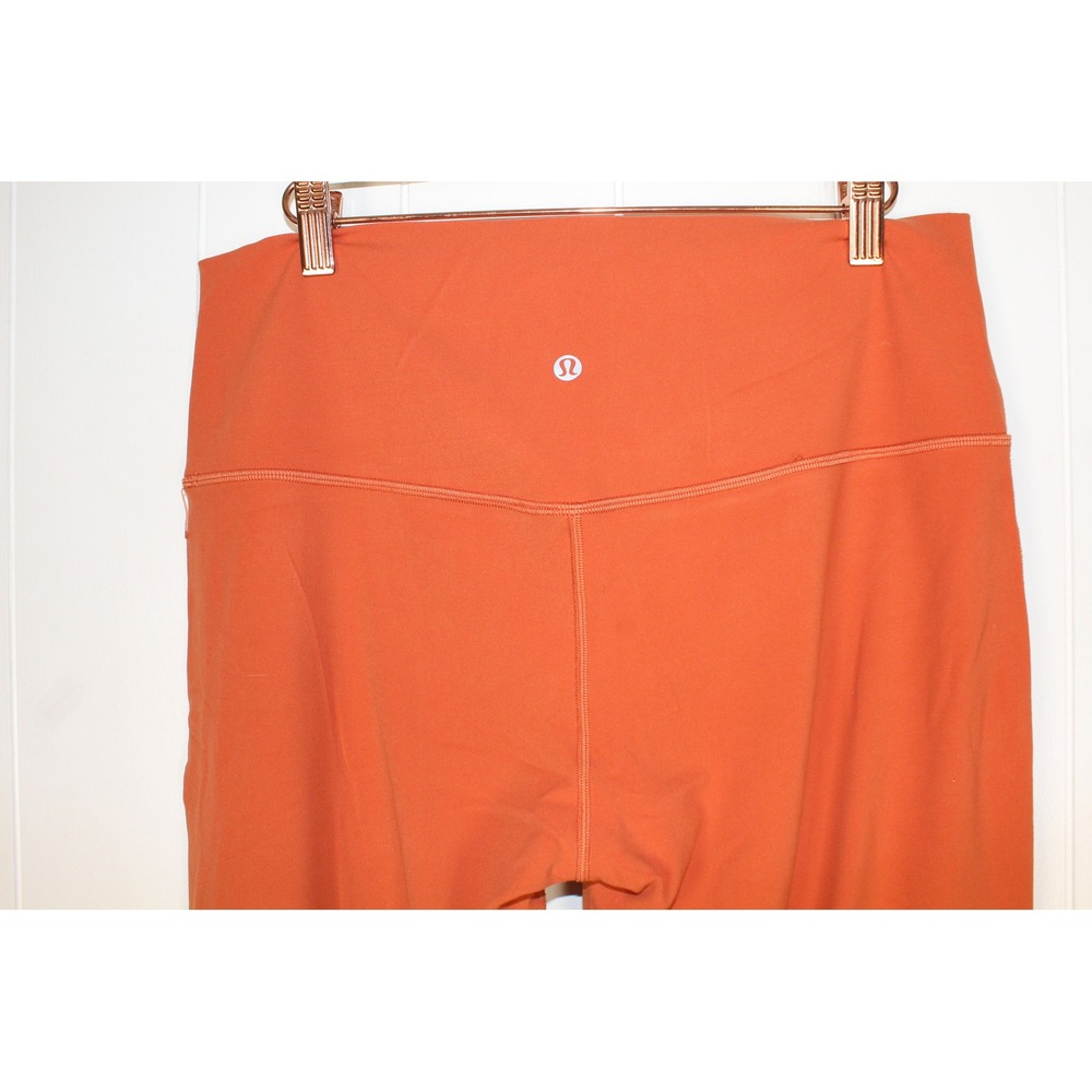 Lululemon Align Pants Pumpkin Orange High Rise Double Lined Nulu W5CTIS - Picture 6 of 8